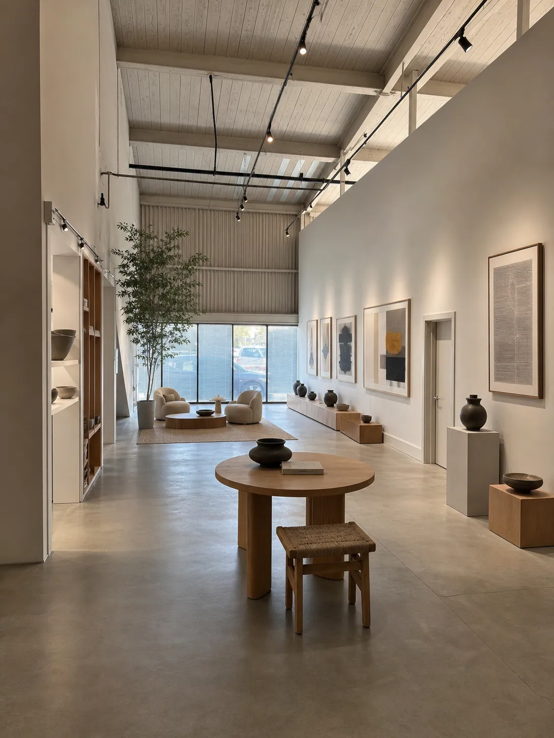 Design showroom conceptual rendering